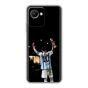 Чехлы Лео Месси Аргентина для Realme C30s (Лео Чемпион)