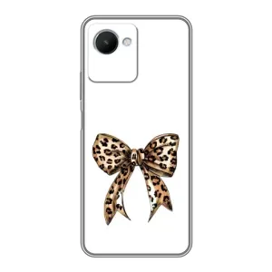 Чохол банти для Realme C30s (Леопардовий бант)