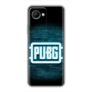 Чехол (TPU) с картинкой "Лого Пабг" на Реалми с30s (Лого PUBG)