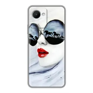 Чехол с картинкой Модные Девчонки Realme C30s (Любительница коней)
