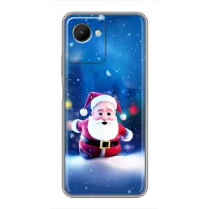 Чехлы на Новый Год Realme C30s (Маленький Дед Мороз)