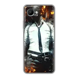 Чохол з картинкою "Герой Pubg" на Realme C30s (Man Пубг)