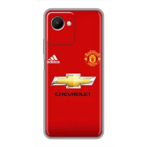 Силиконовые Чехлы принт Футбол на Realme C30s (Man United)