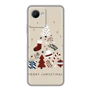 Чехол Санта Клаус для Realme C30s (Merry Christmas)