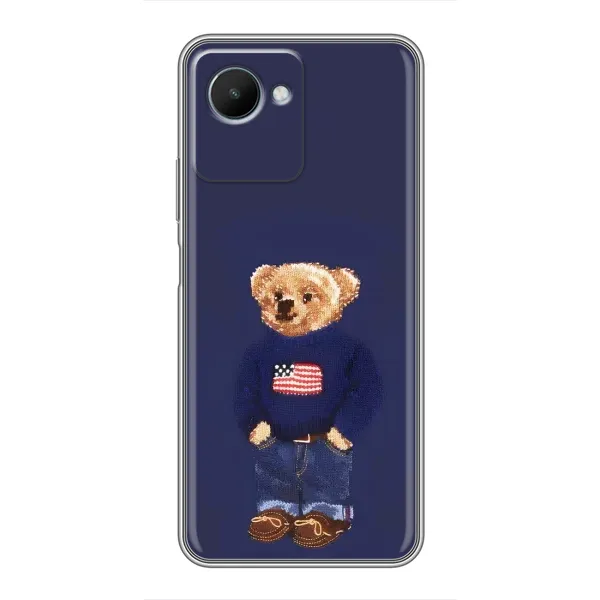 Чехол с рисунком «Мишка USA» для Realme C30s Чехол с рисунком «Мишка USA» для Realme C30s