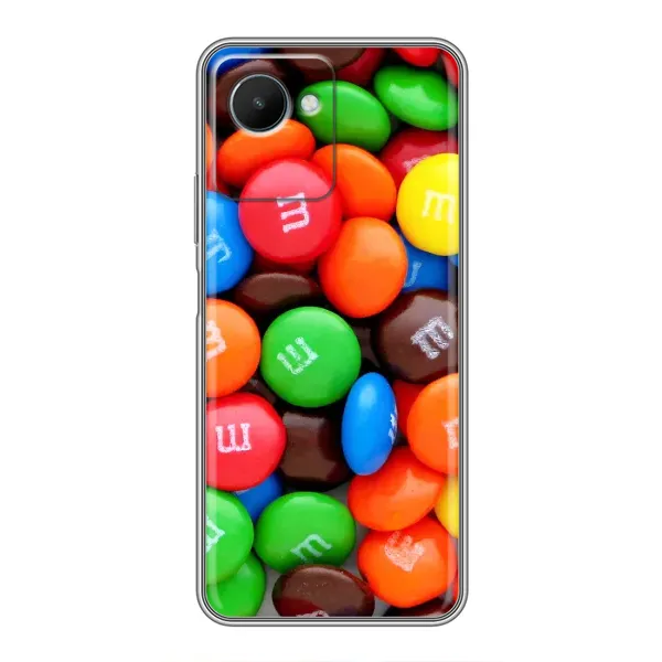 Чехол с рисунком «Разноцветные M&M'S» для Realme C30s Чехол с рисунком «Разноцветные M&M'S» для Realme C30s