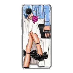 Силиконовый Чехол на Realme C30s с картинкой Стильных Девушек (Мода)