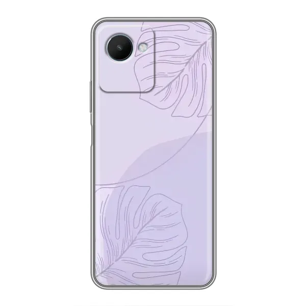 Чехол с рисунком «Монстера фиолетовая» для Realme C30s Чехол с рисунком «Монстера фиолетовая» для Realme C30s