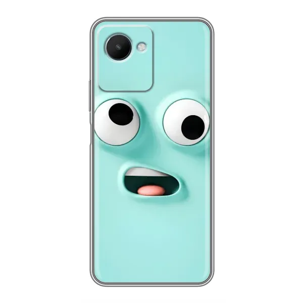 Чехол с рисунком «Забавное мятное лицо» для Realme C30s Чехол с рисунком «Забавное мятное лицо» для Realme C30s