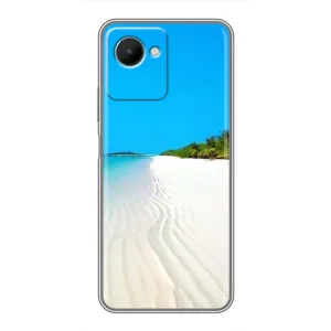 Летний Чехол на Realme C30s (Море песок)