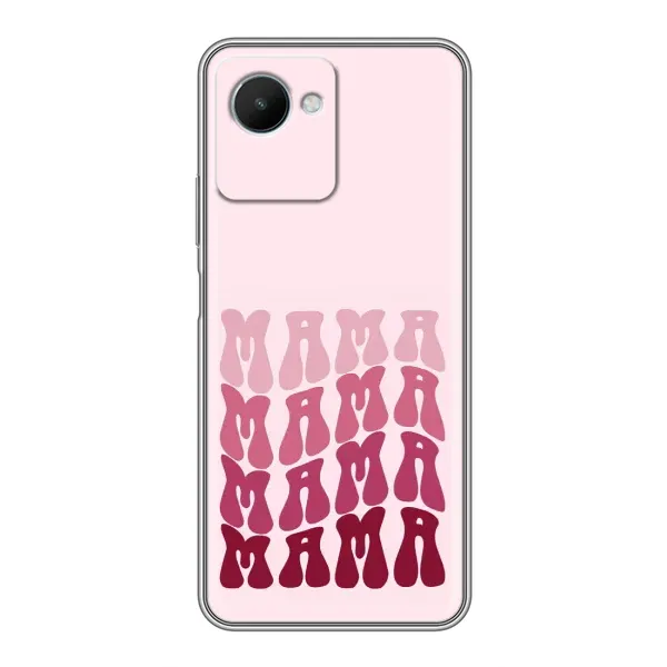 Чехол с рисунком «Надпись мама» для Realme C30s Чехол с рисунком «Надпись мама» для Realme C30s