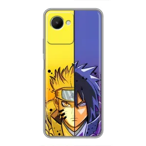 Купить Чохли на телефон з принтом Anime для Realme C30s (Naruto Vs Sasuke)
