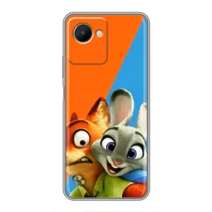 Чехлы ЗВЕРОПОЛИС для Realme C30s (Ник и Хопс)