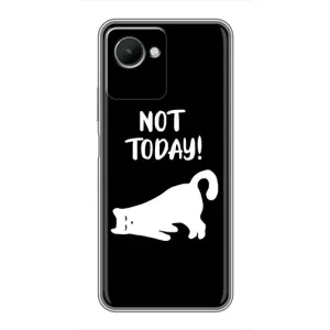 Бампер с изображением Котиков для Реалми с30s (Not Today)