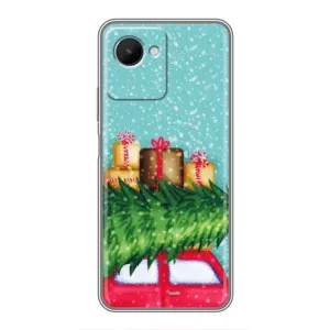Чехол Новогодняя Елка на Realme C30s (Новогодние подарки)