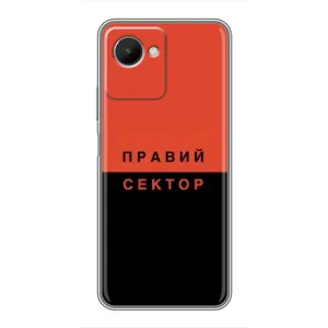 Чехлы УПА (Красно-Чёрный) на Realme C30s (Правый Серктор)
