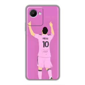 Чехлы Лео Месси в Майами на Realme C30s (Празднование Месси)