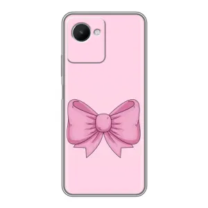 Чохол банти для Realme C30s (Рожевий бантик)