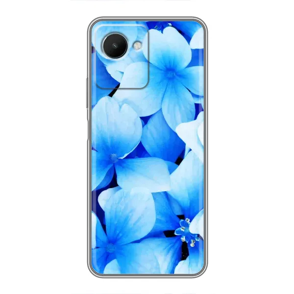 Чехол с рисунком «Синие цветы» для Realme C30s Чехол с рисунком «Синие цветы» для Realme C30s