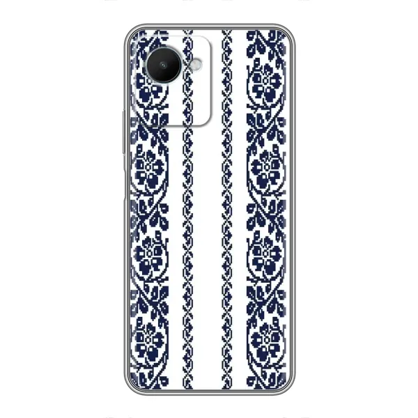 Чехол с рисунком «Синяя вышиванка» для Realme C30s Чехол с рисунком «Синяя вышиванка» для Realme C30s