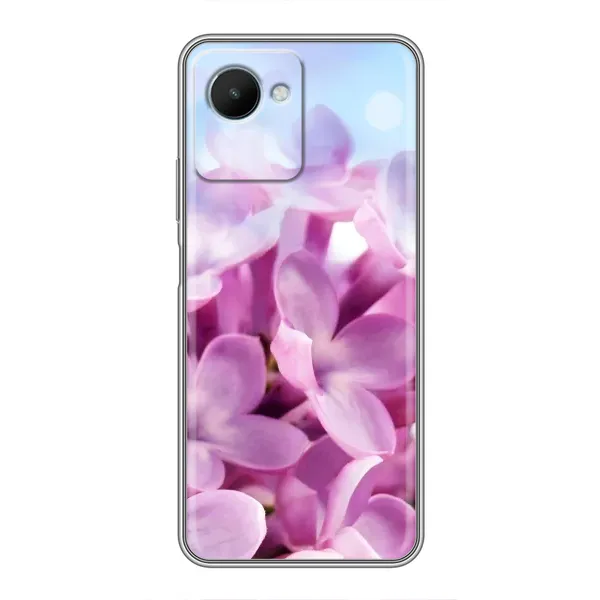 Чехол с рисунком «Сиреневые цветы» для Realme C30s Чехол с рисунком «Сиреневые цветы» для Realme C30s