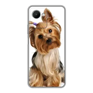Чехол (ТПУ) Милые собачки для Realme C30s (Собака Терьер)