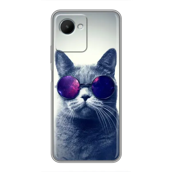 Чехол с рисунком «Стильный КОТ» для Realme C30s