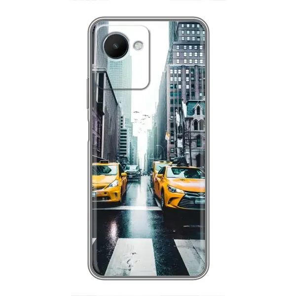 Чехол с рисунком «Такси» для Realme C30s Чехол с рисунком «Такси» для Realme C30s