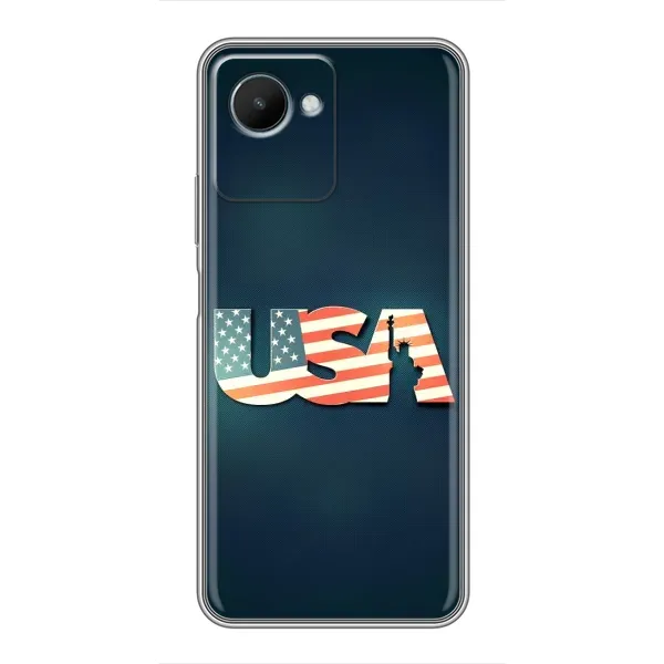 Чехол с рисунком «USA» для Realme C30s Чехол с рисунком «USA» для Realme C30s