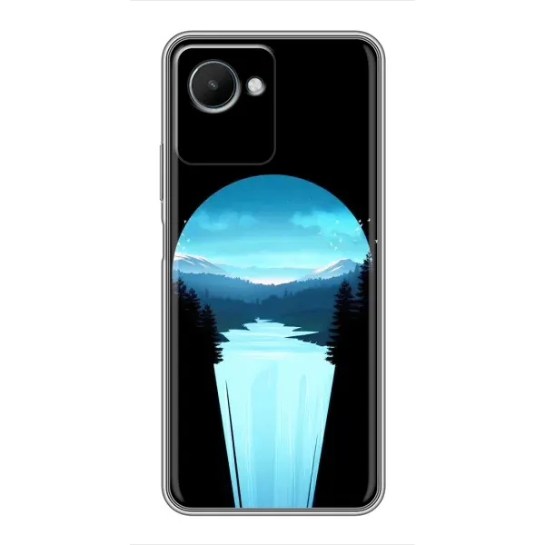 Чехол с рисунком «Синий Водопад» для Realme C30s