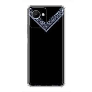 Силиконовый Чехол на Realme C30s (Воротник вышиванки)