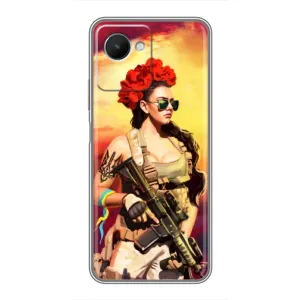 ЗСУ Чехлы (TPU) для Realme C30s (Женщина солдат)