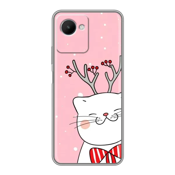 Чехол с рисунком «Зимний кот» для Realme C30s Чехол с рисунком «Зимний кот» для Realme C30s