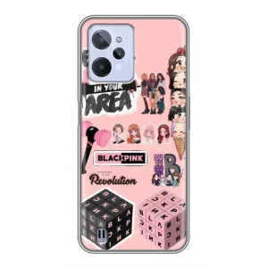 Чохли з картинкою для Realme C31 (BLACK PINK колаж)