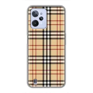 Чехол с Брендами одежды на Реалми с31 (Burberry стиль)