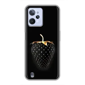 Чохол з зображенням смачної їжі для Realme C31 (Чорна полуниця)