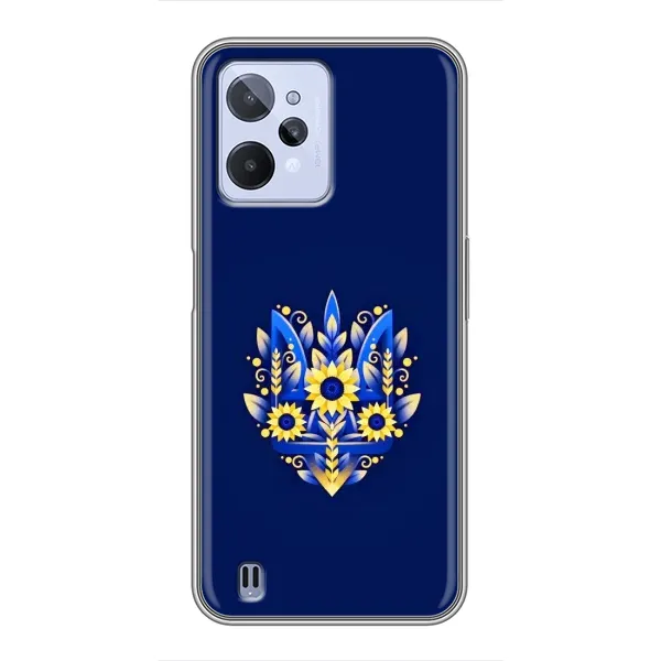 Чехол с рисунком «Цветущий Герб» для Realme C31