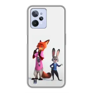 Силіконовий чохол з принтом Зоотрополіс для Realme C31 (Джуді і Нік)
