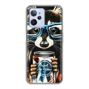 Силіконовий Чохол з Энотами на Realme C31 (Єнот в окулярах)