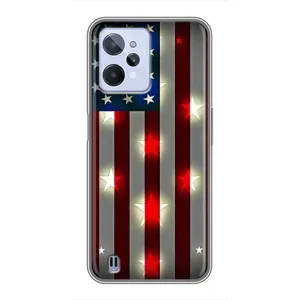 Чехол Флаг USA для Realme C31 (Флаг США 2)