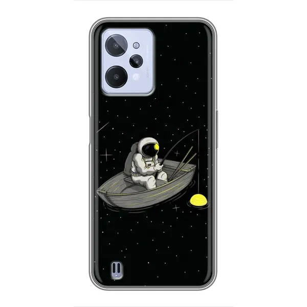 Чехол с рисунком «Космонавт на рыбалке» для Realme C31 Чехол с рисунком «Космонавт на рыбалке» для Realme C31