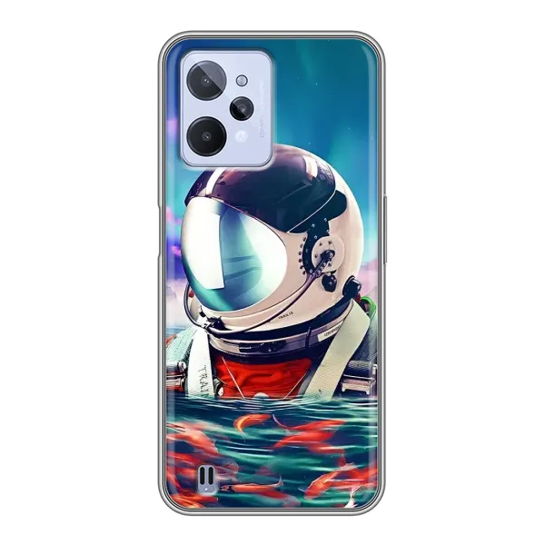 Чехол с рисунком «Космонавт в воде» для Realme C31 Чехол с рисунком «Космонавт в воде» для Realme C31