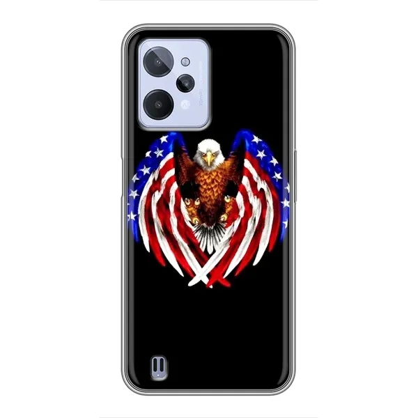 Чехол с рисунком «Крылья США» для Realme C31 Чехол с рисунком «Крылья США» для Realme C31