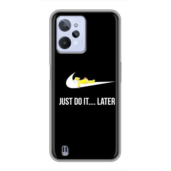Чехол с рисунком «Later» для Realme C31