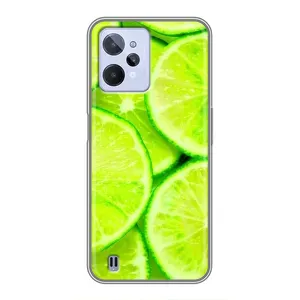 Чохол з зображенням смачної їжі для Realme C31 (Лайм)
