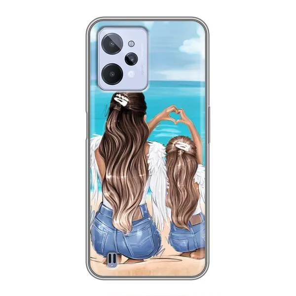 Чехол с рисунком «Мама и дочь» для Realme C31 Чехол с рисунком «Мама и дочь» для Realme C31