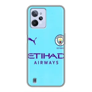 Силиконовые Чехлы принт Футбол на Realme C31 (Man City)