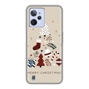 Чехол Санта Клаус для Realme C31 (Merry Christmas)