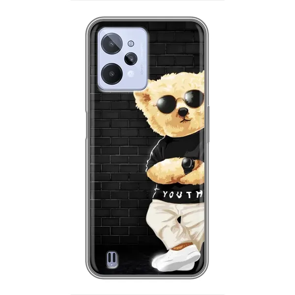 Чехол с рисунком «Мишка в очках» для Realme C31 Чехол с рисунком «Мишка в очках» для Realme C31