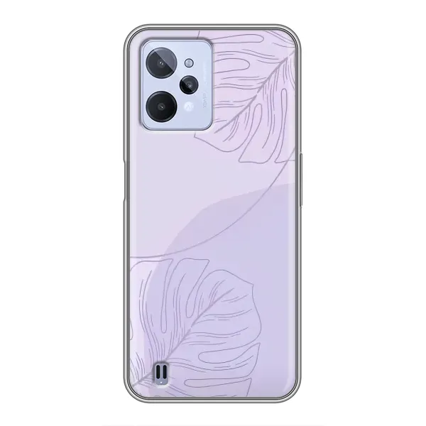 Чехол с рисунком «Монстера фиолетовая» для Realme C31 Чехол с рисунком «Монстера фиолетовая» для Realme C31